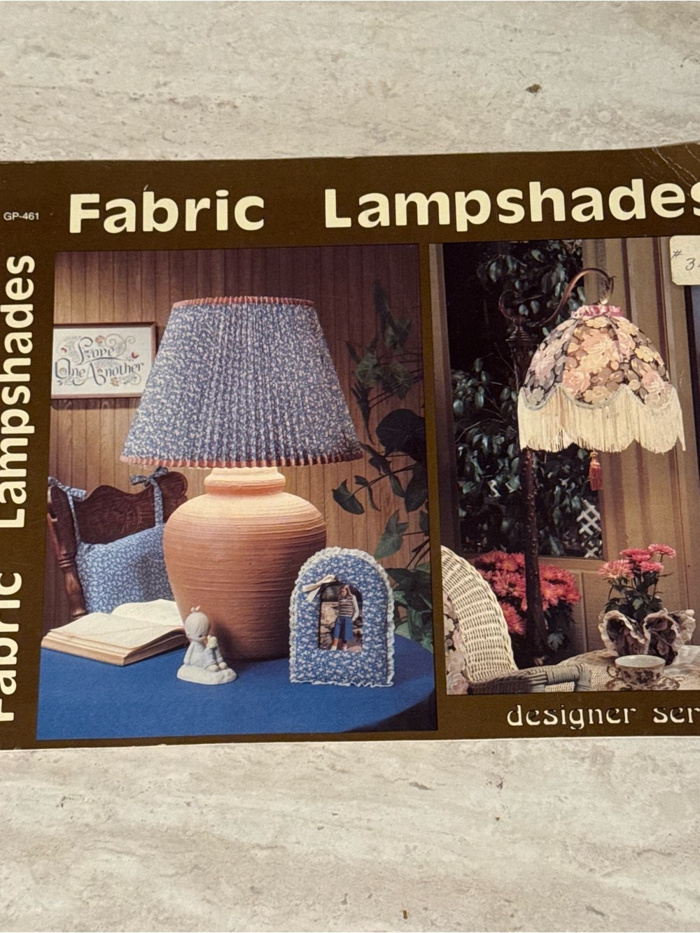 Fabric Lampshades Vintage Sewing Pattern Booklet 1982